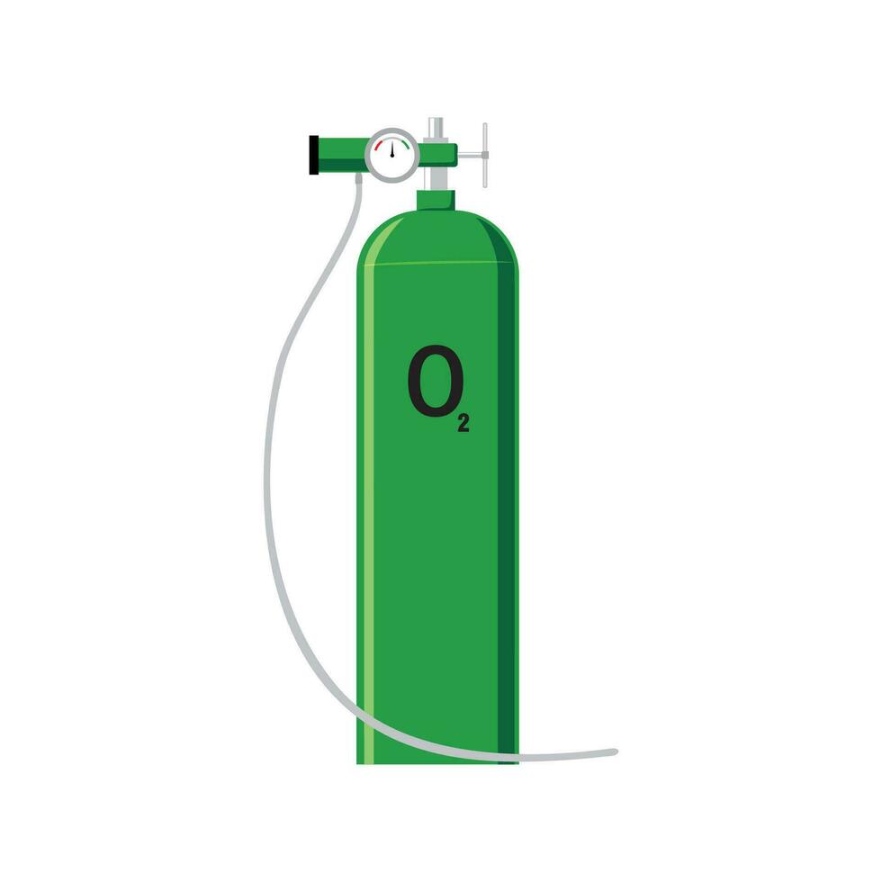 ossigeno tubo vettore illustrazione. trattamento attrezzatura per paziente nel Ospedale.
