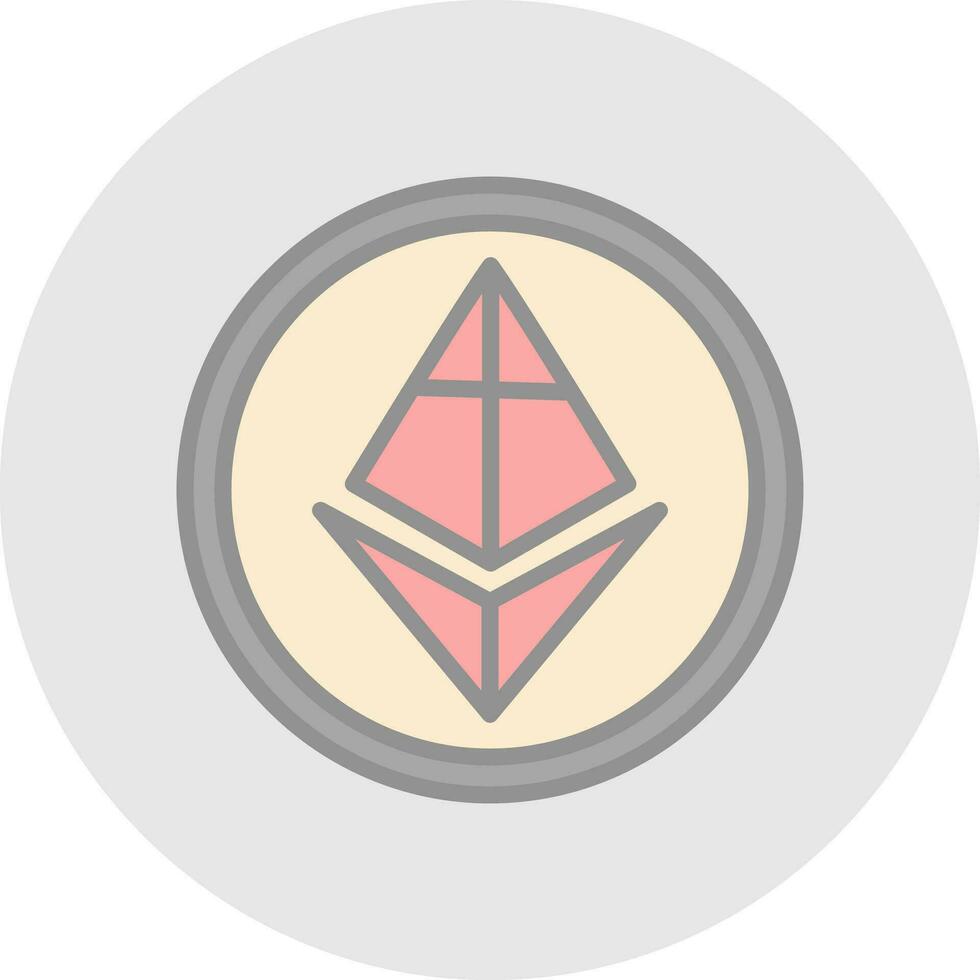 Ethereum vettore icona design