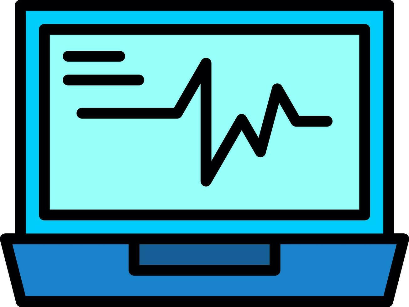 ecg vettore icona design