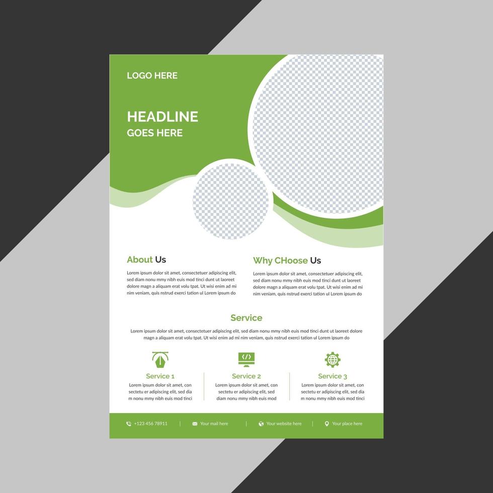 poster flyer brochure copertina design layout modello vettoriale gratuito in formato a4