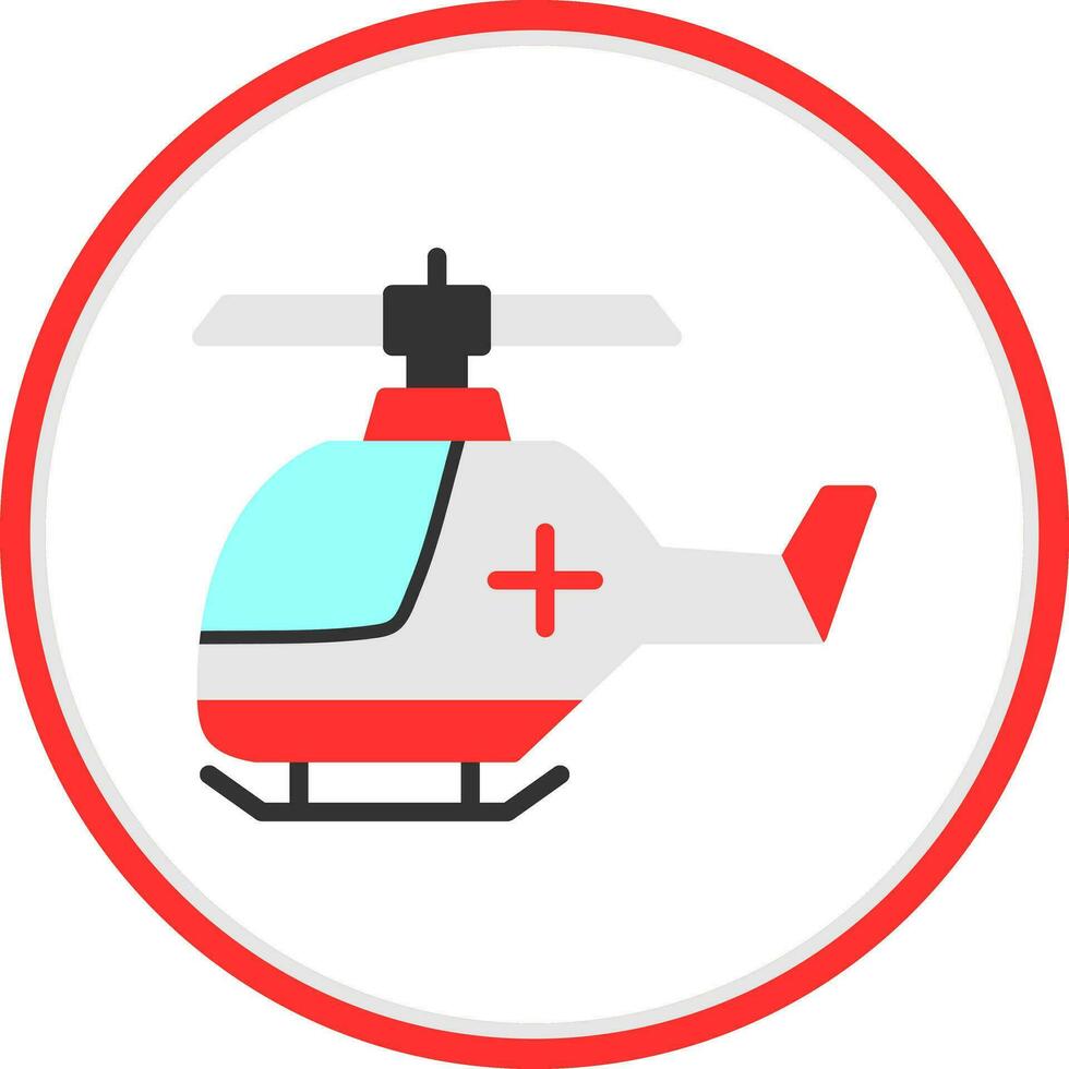 aria ambulanza vettore icona design
