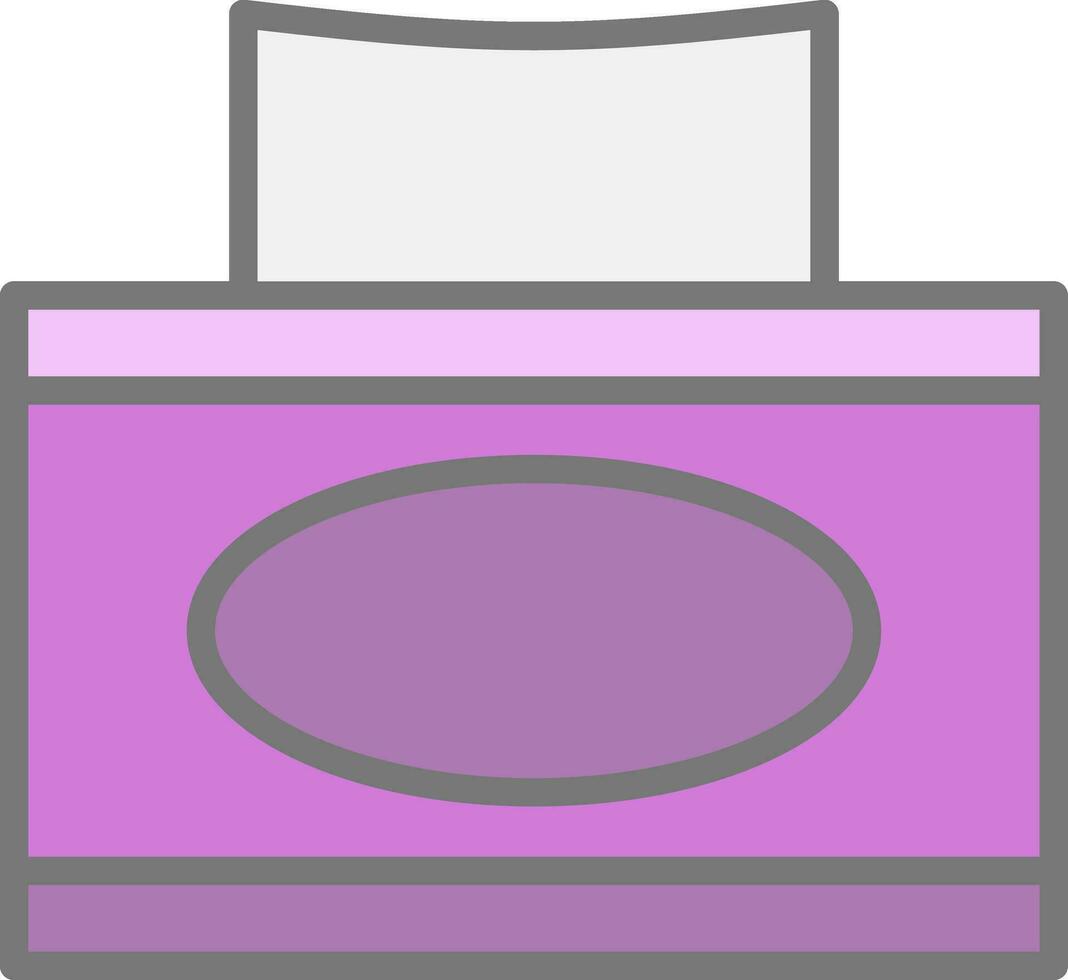 fazzoletto di carta scatola vettore icona design