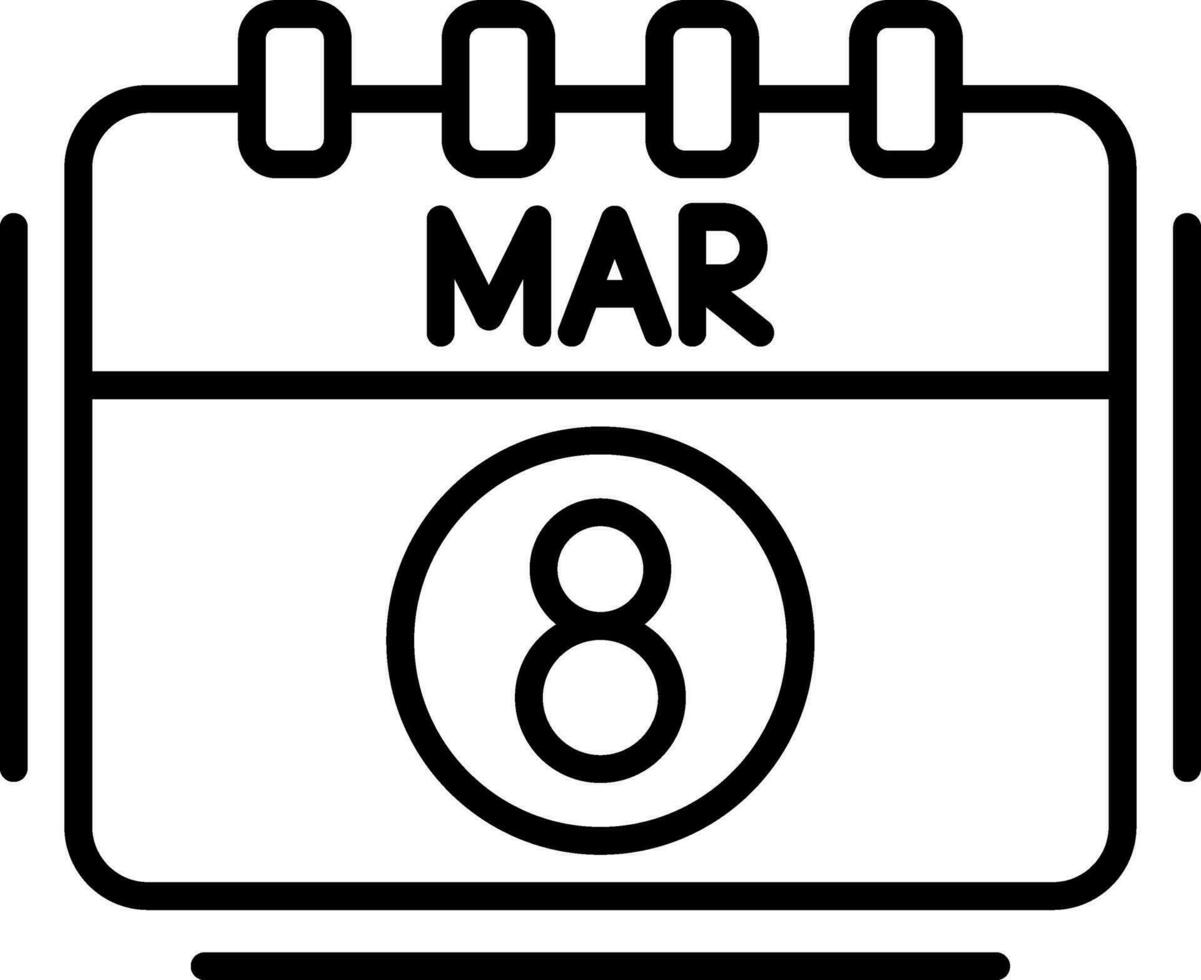 marzo vettore icona design
