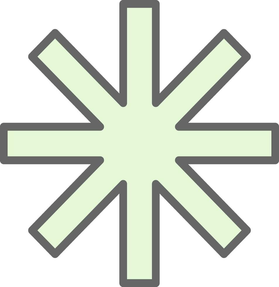 asterisco vettore icona design
