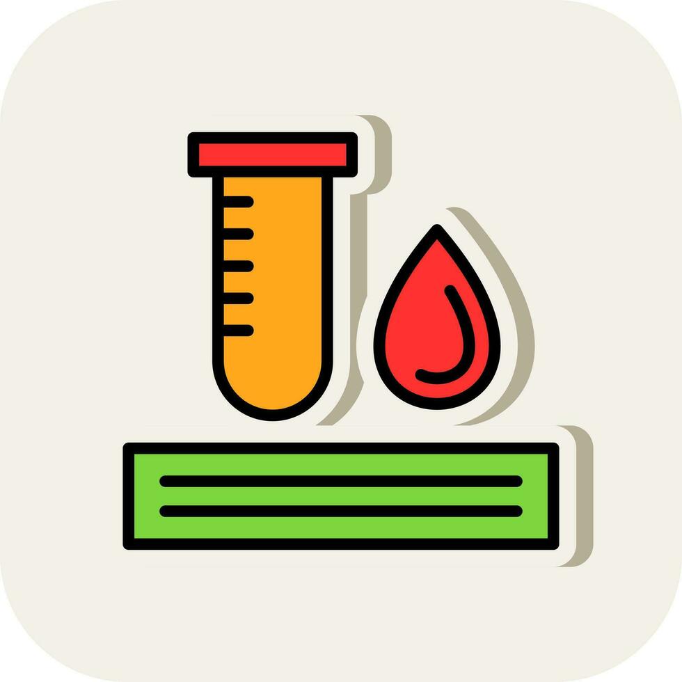 sangue test vettore icona design