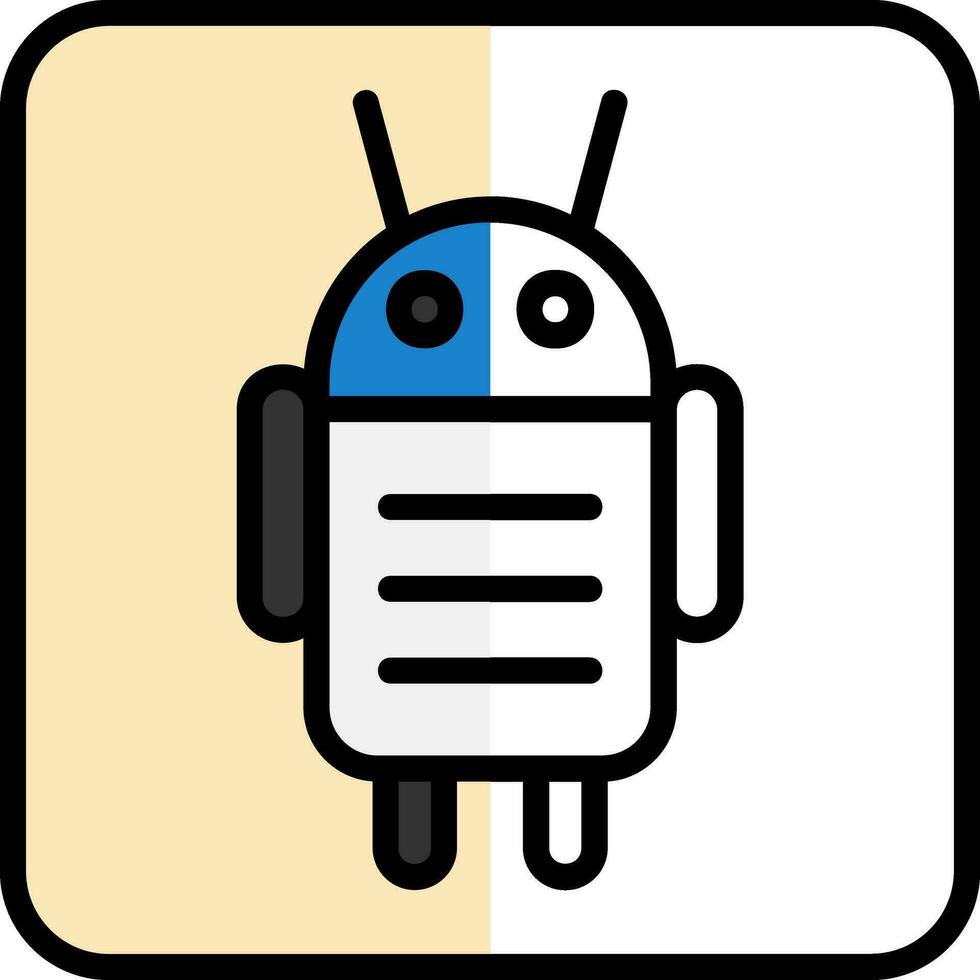 androide personaggio vettore icona design