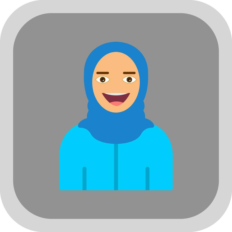 arabo donna vettore icona design