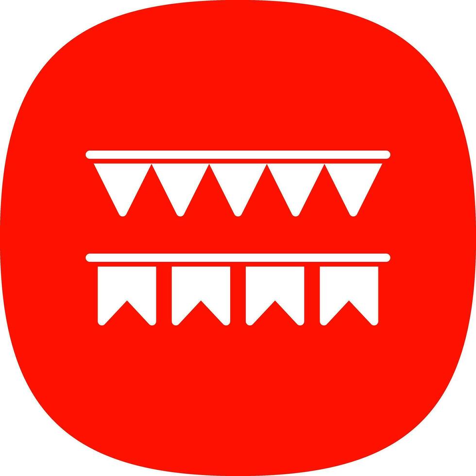 decorativo bandiera vettore icona design