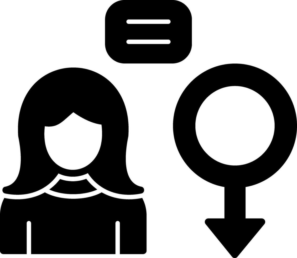 Genere uguaglianza vettore icona design