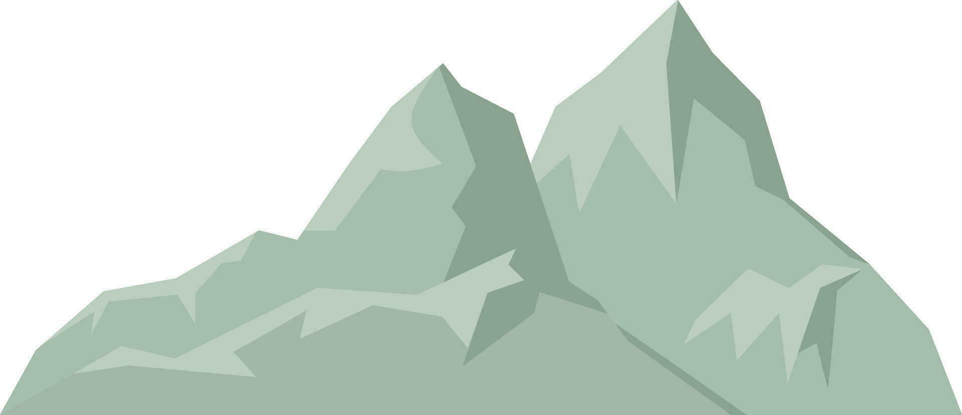 montagna vettore illustrazione di bellissimo paesaggio di montagna