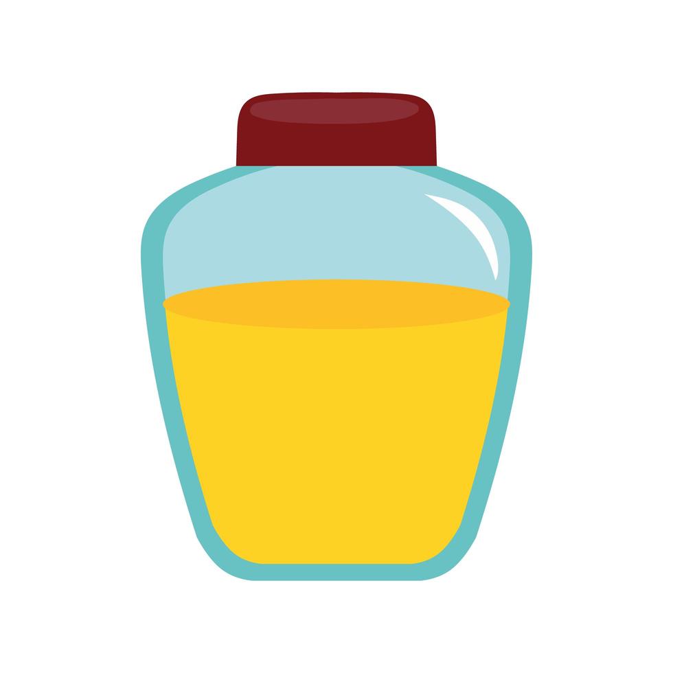 miele in vaso icona isolata vettore