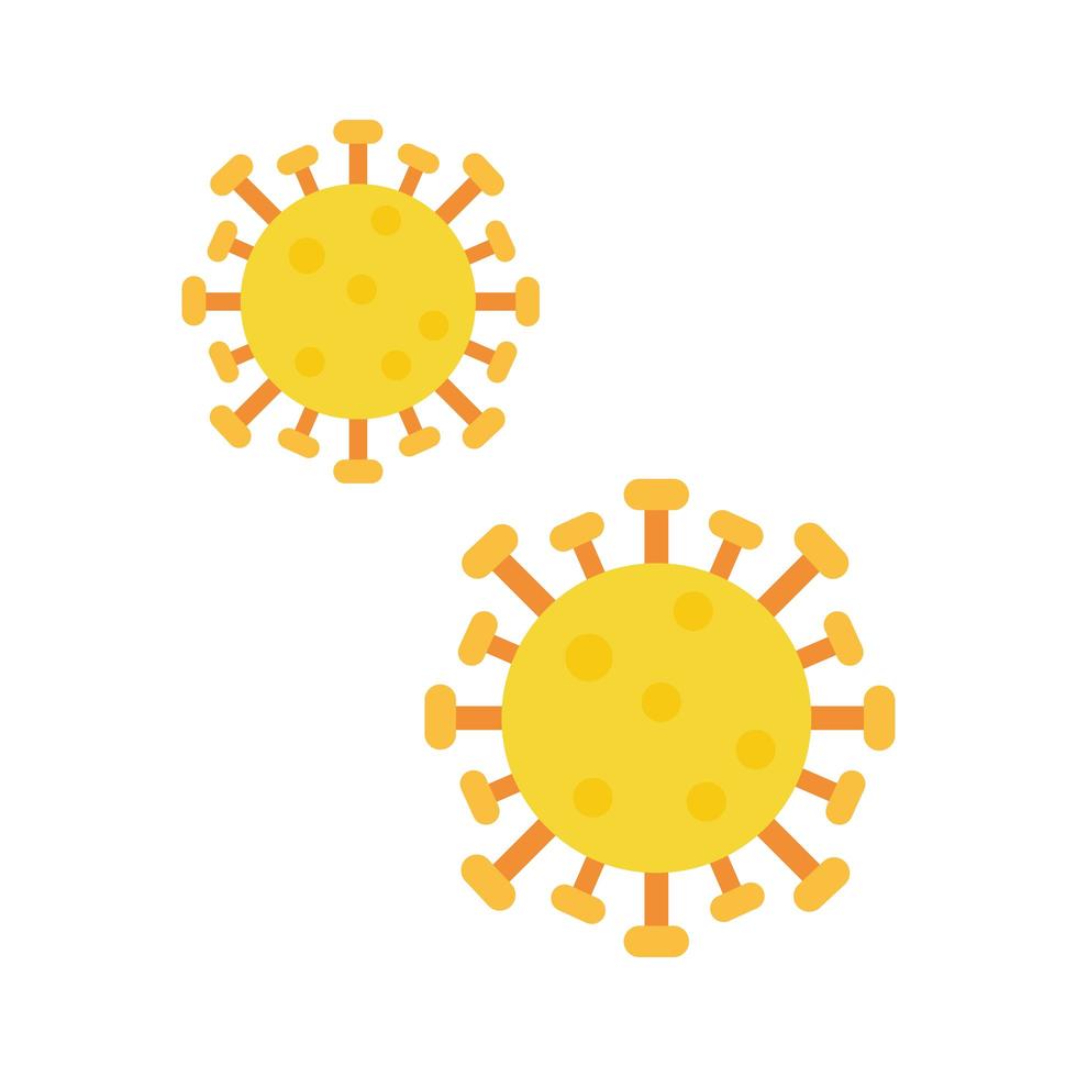 covid19 virus pandemia icona isolata vettore