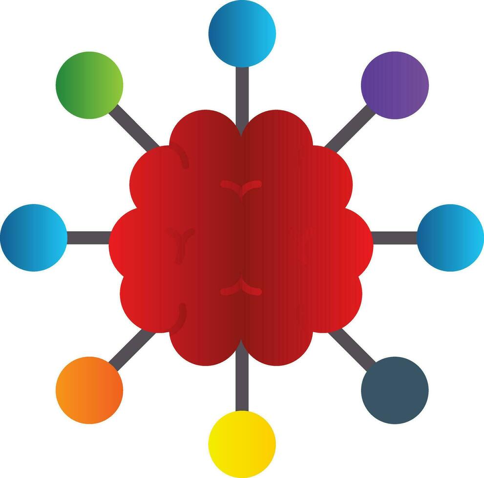 mappa mentale vettore icona design