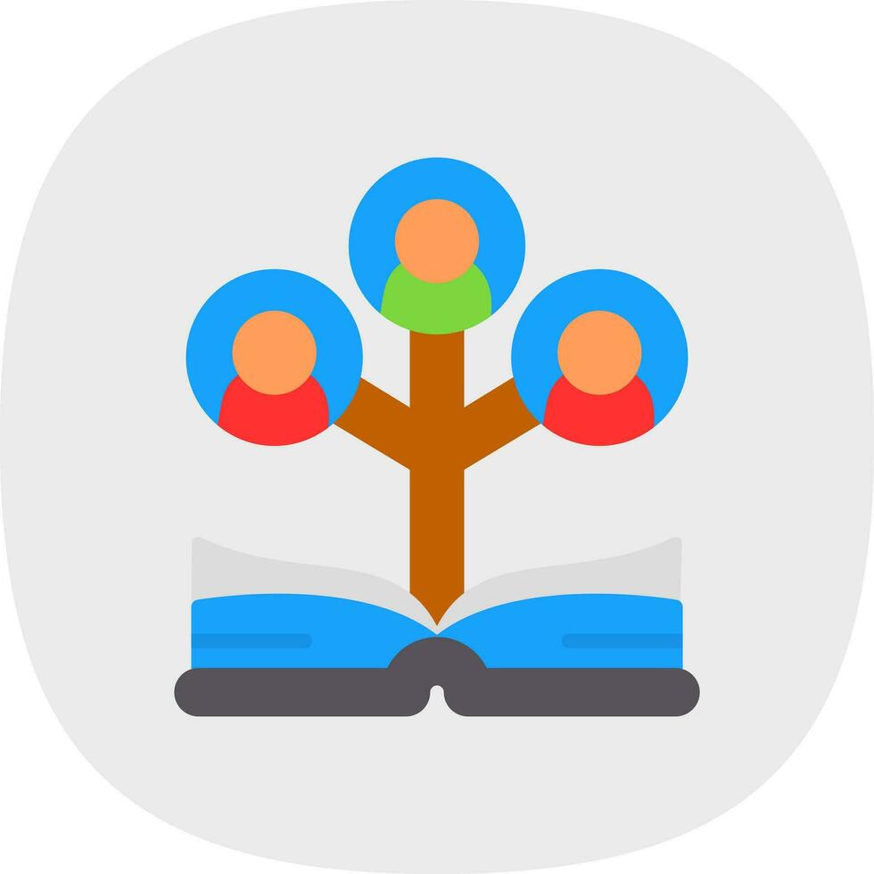 famiglia albero vettore icona design