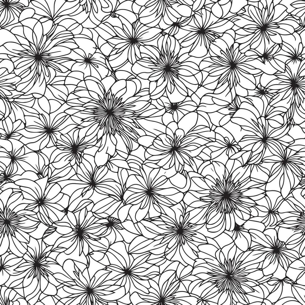 floreale senza soluzione di continuità modello. diagonale fiore Linee modello sfondo. piatto astratto fiore Linee modello. dritto strisce struttura sfondo. linea modello vettore illustrazione sfondo.