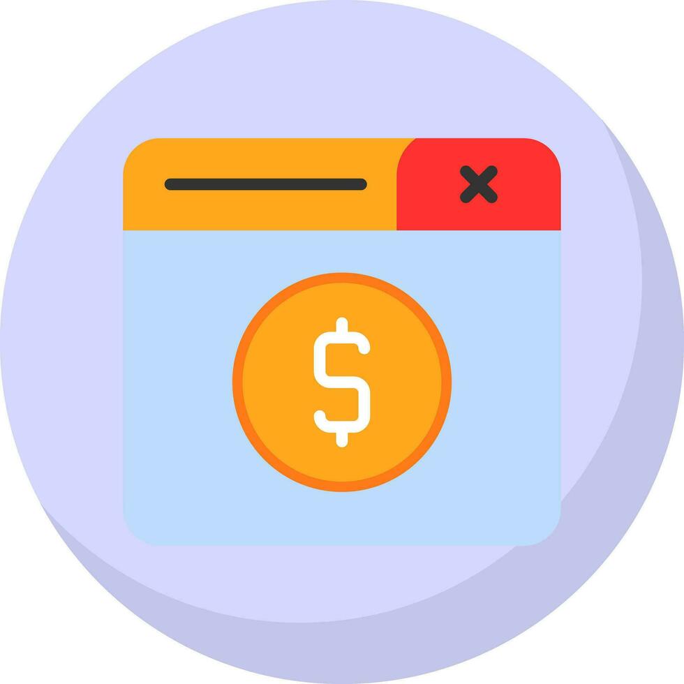 in linea pagamento vettore icona design