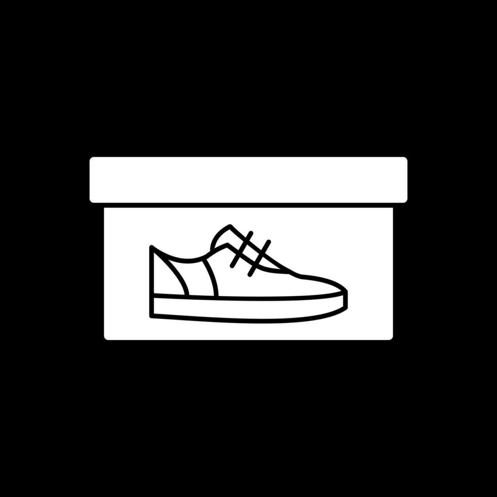 scarpa scatola vettore icona design