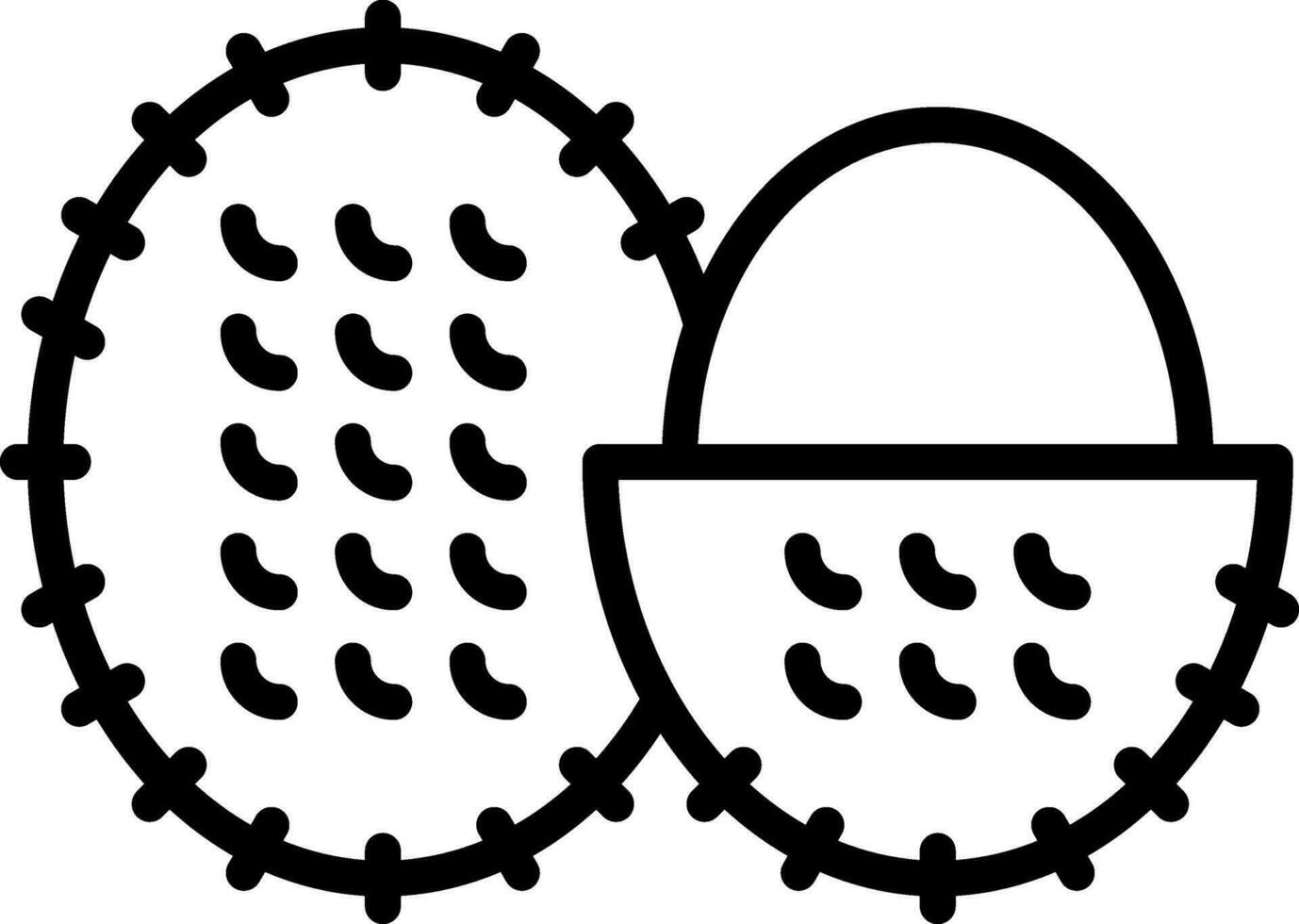rambutan vettore icona design
