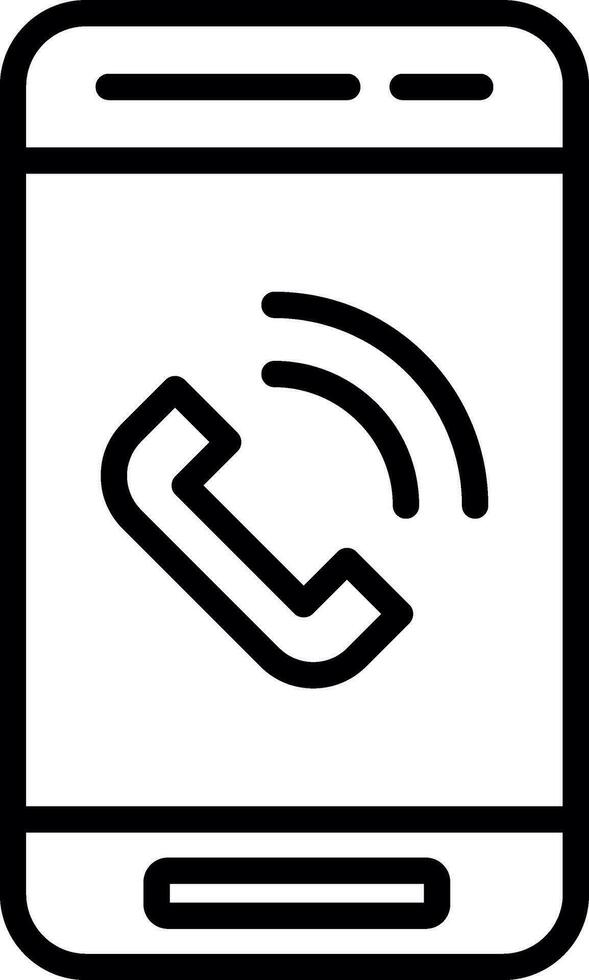 Telefono chiamata vettore icona design