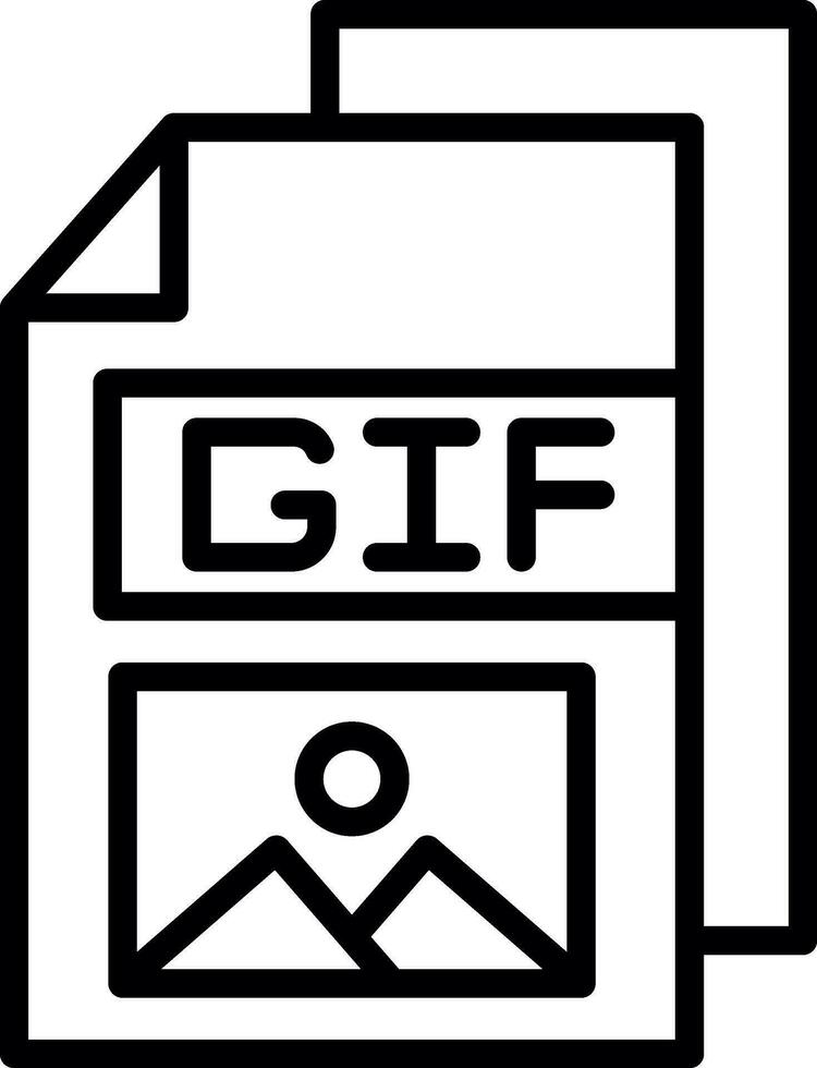 gif vettore icona design