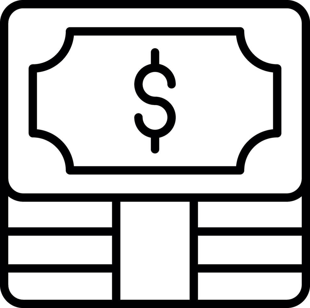 denaro contante vettore icona design