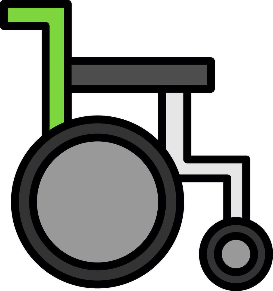 ruota sedia vettore icona design