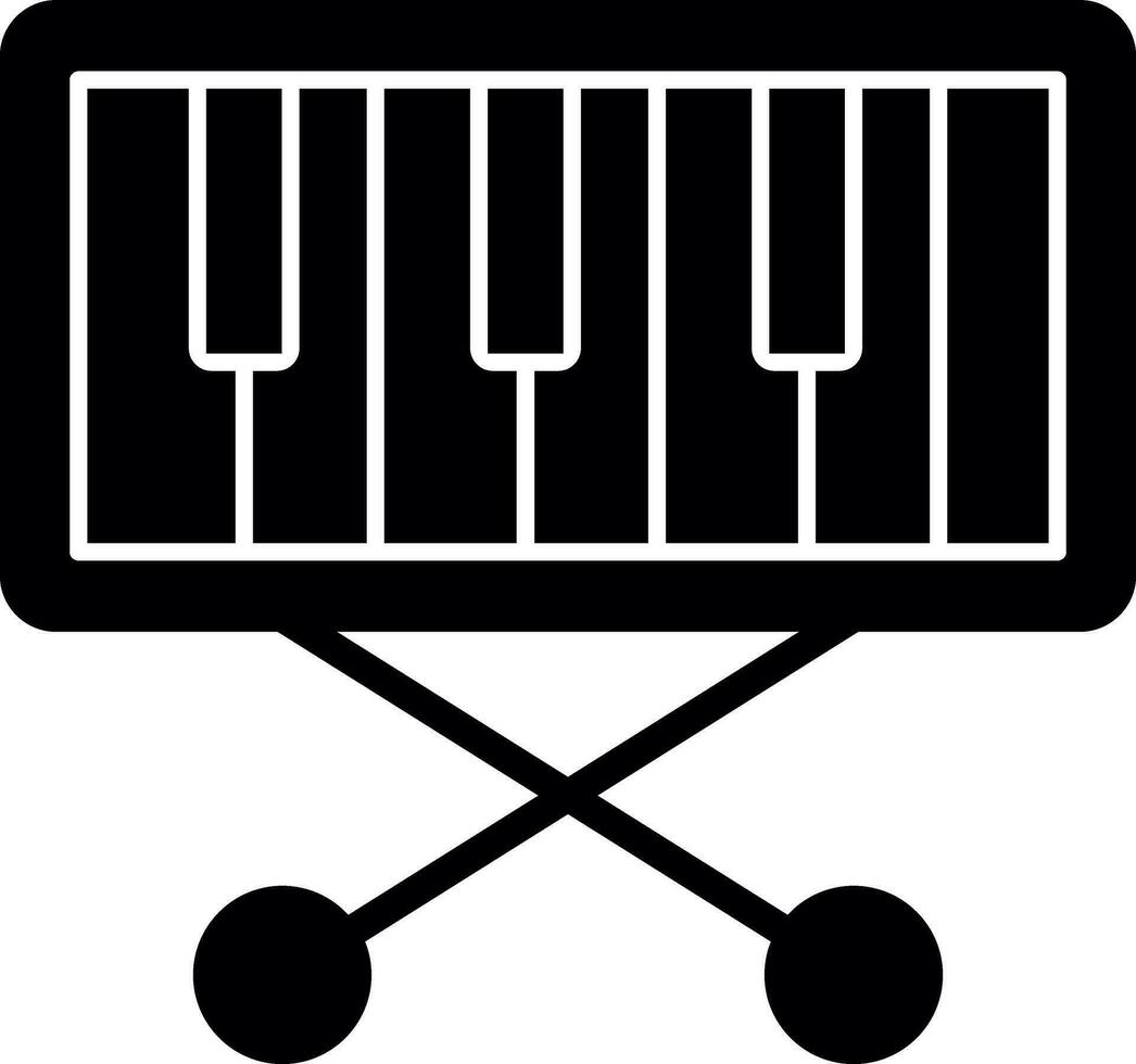 pianoforte tastiera vettore icona design