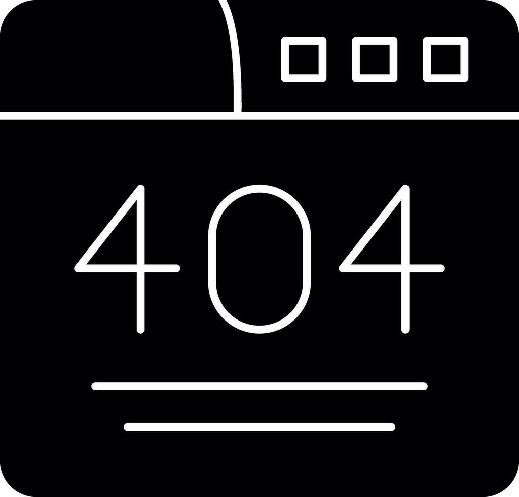 404 errore vettore icona design