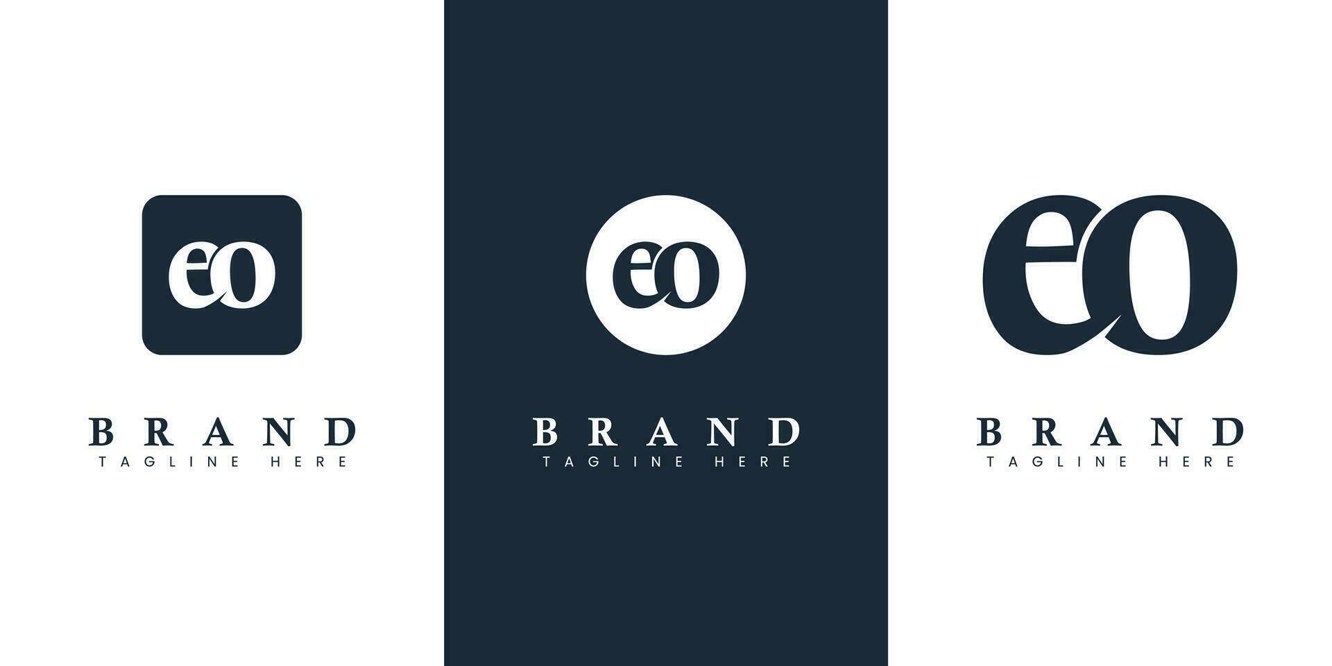 moderno e semplice minuscolo eo lettera logo, adatto per attività commerciale con eo o oe iniziali. vettore