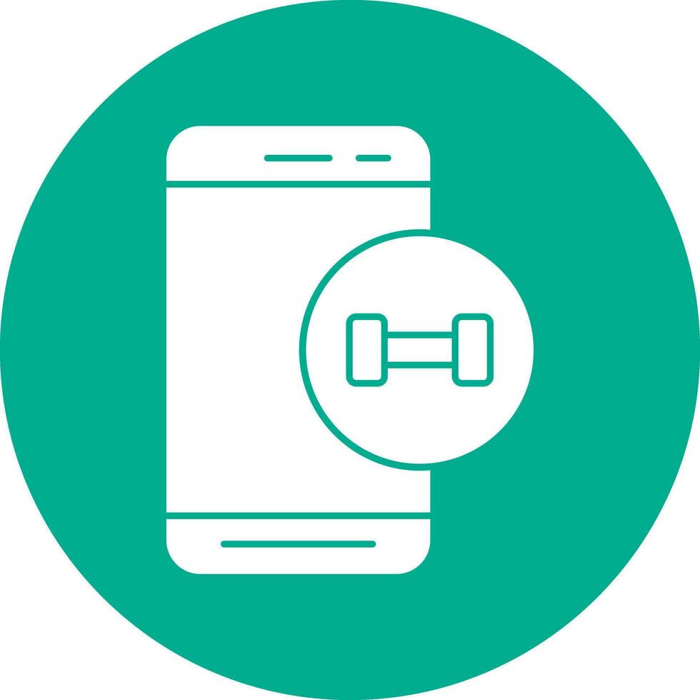 fitness App vettore icona design