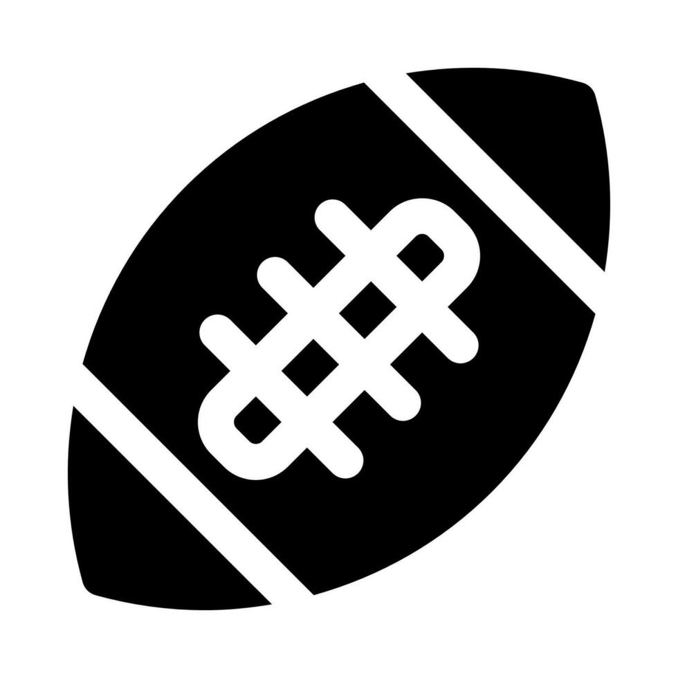 Rugby palla icona per il tuo sito web, mobile, presentazione, e logo design. vettore