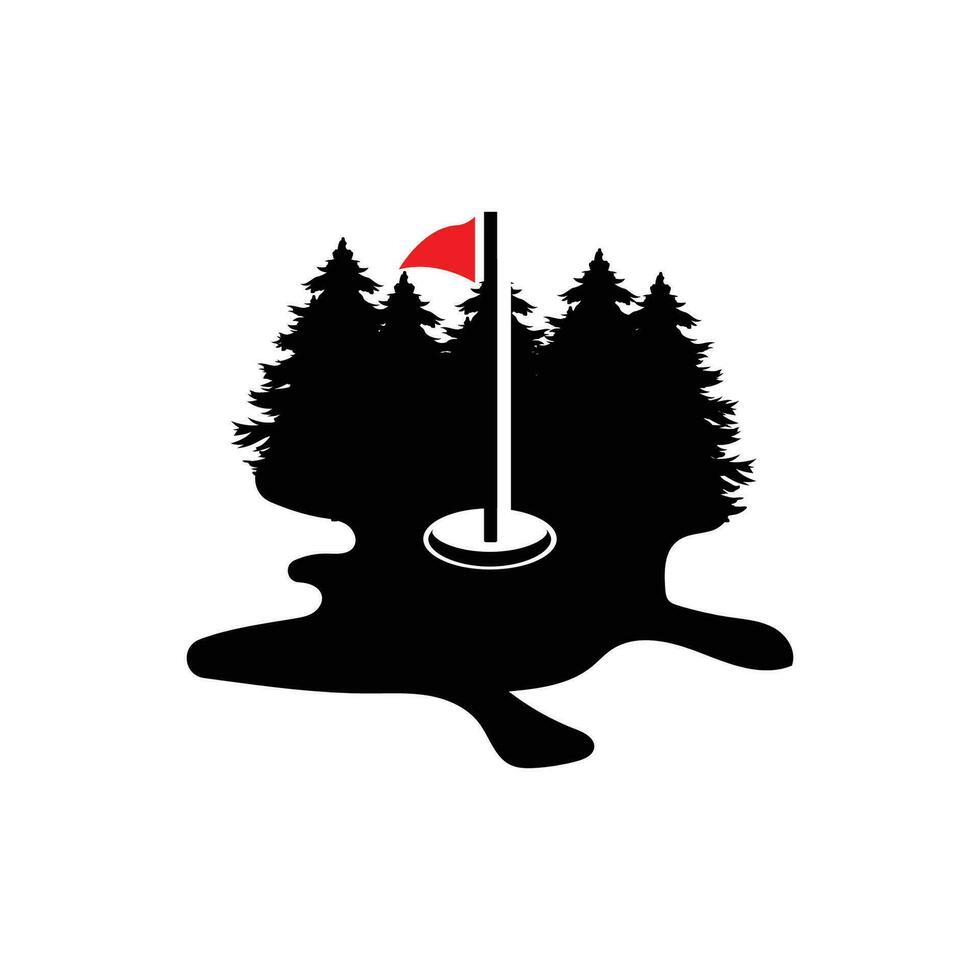 golf logo disegno, design vettore golf palla e golf club torneo, illustrazione modello