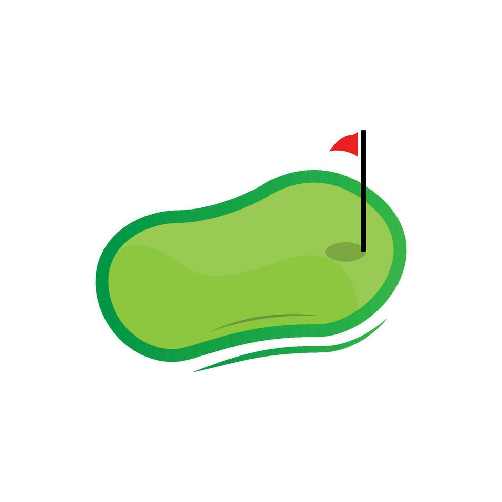 golf logo disegno, design vettore golf palla e golf club torneo, illustrazione modello