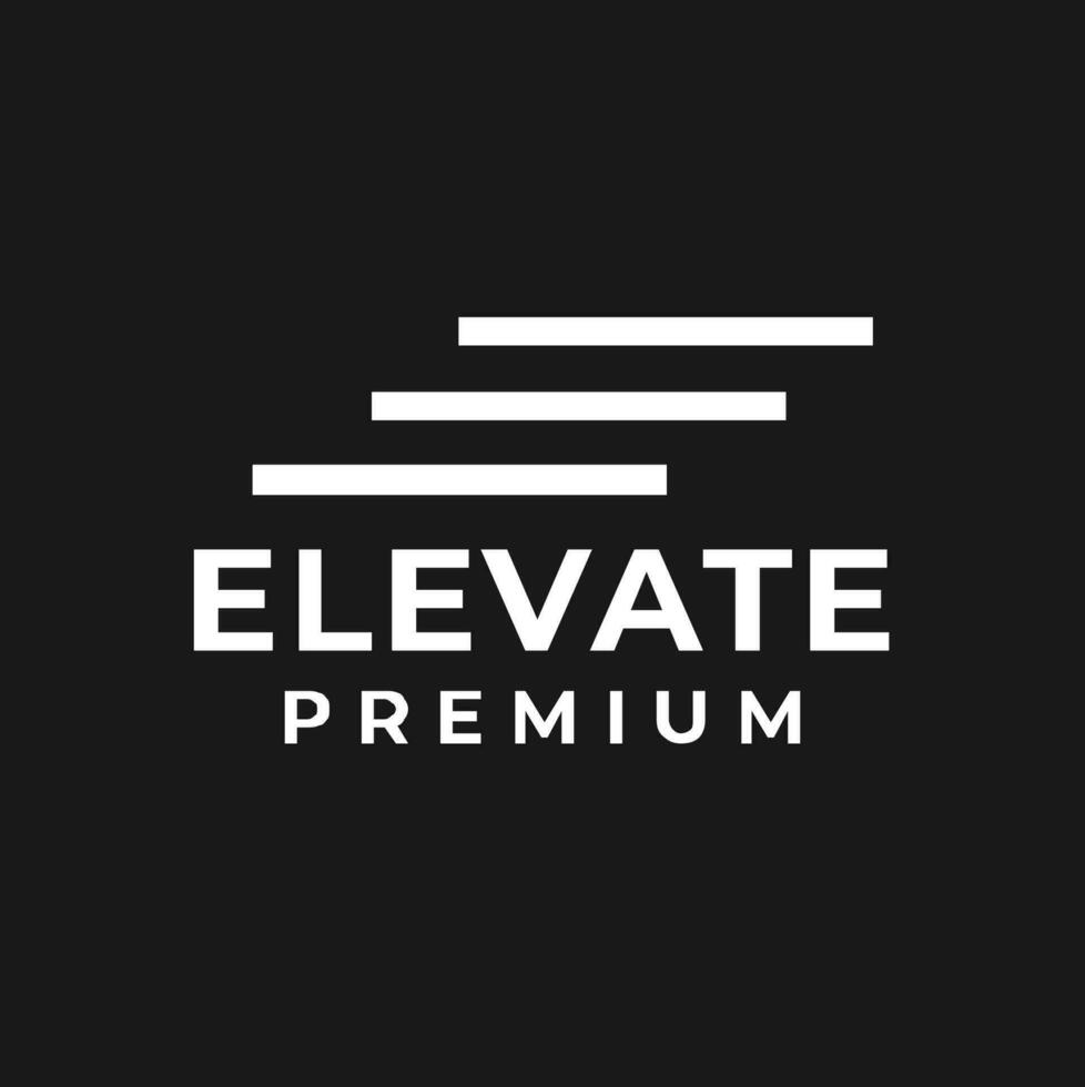 elevare lettera logo icona design vettore