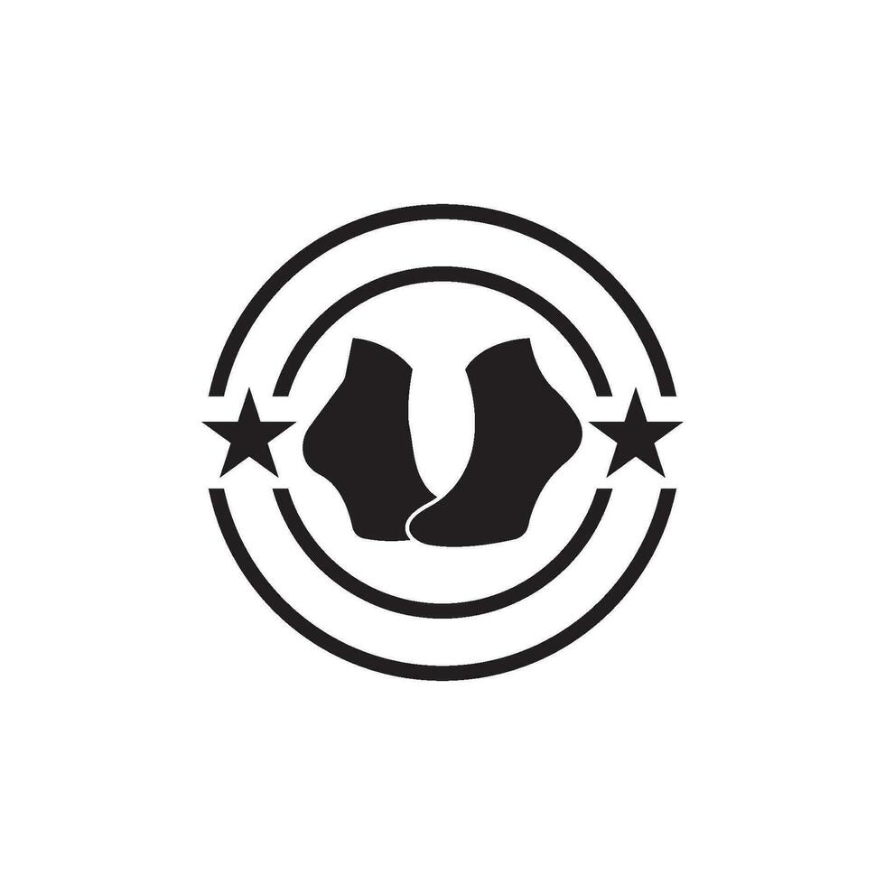 calzino icona logo vettore illustrazione design modello.