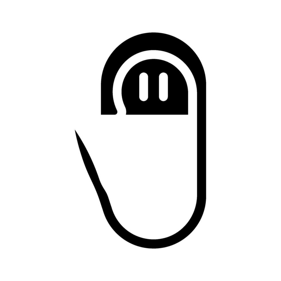 punto marcatore maglieria lana glifo icona vettore illustrazione