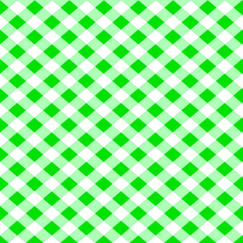 percalle dai un'occhiata plaid modello nel morbido verde per tovaglia, regalo carta, tovagliolo, lenzuolo, sciarpa. senza soluzione di continuità leggero monocromatico piccolo vichy tartan dai un'occhiata vettore per moderno primavera estate moda tessile Stampa.