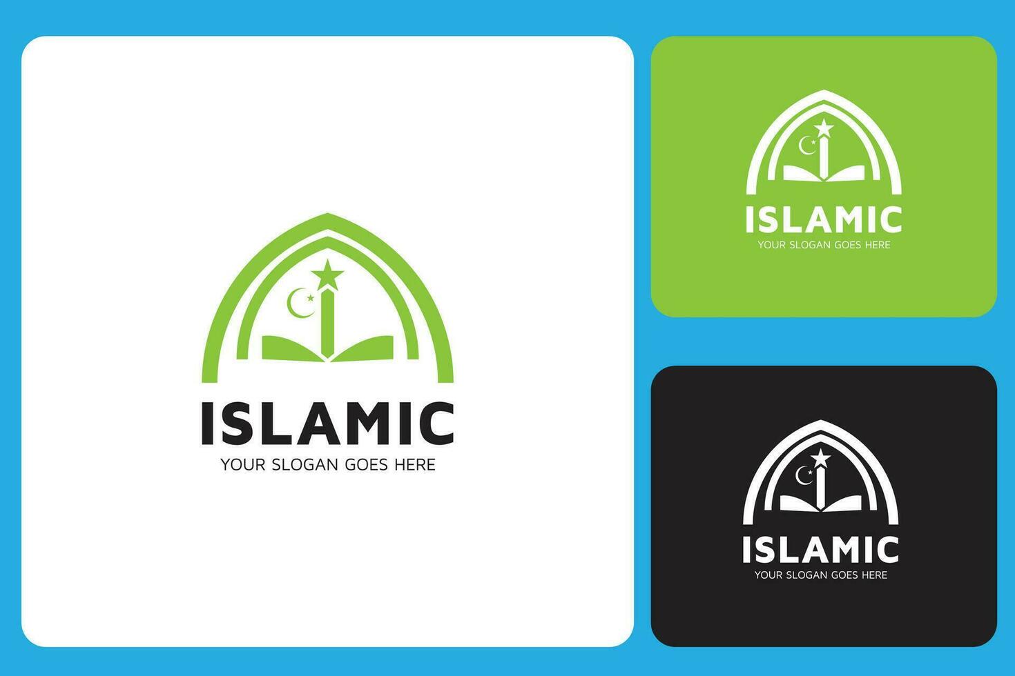 islamico logo design modello vettore