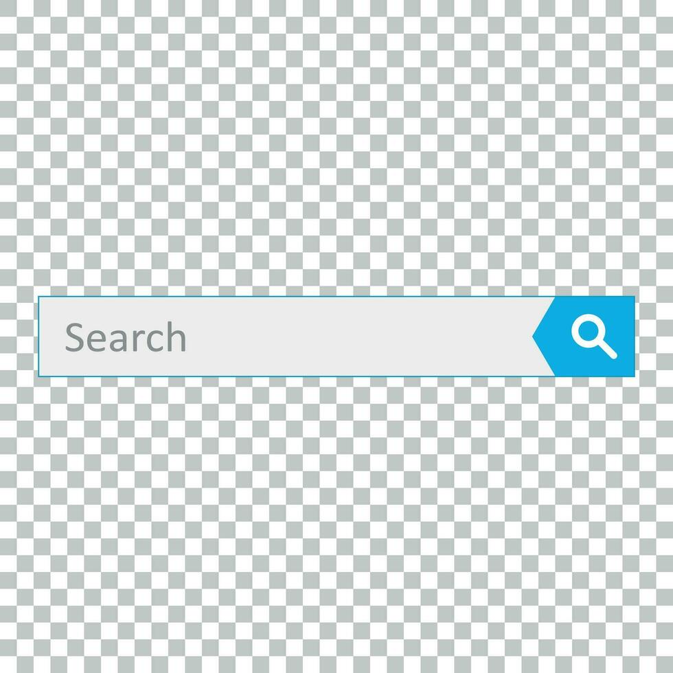 ricerca bar campo. vettore interfaccia elemento con ricerca pulsante. piatto vettore illustrazione su isolato sfondo.
