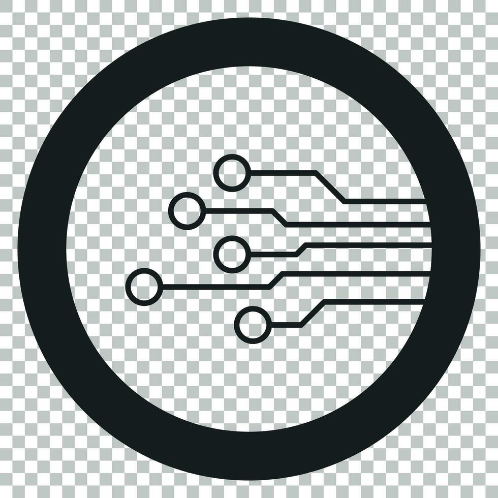 circuito tavola icona. tecnologia schema simbolo piatto vettore illustrazione su isolato sfondo.