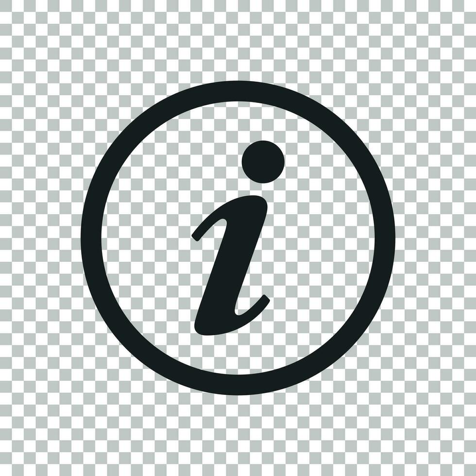 informazione icona vettore illustrazione nel piatto stile. discorso simbolo per ragnatela luogo disegno, logo, app, ui.