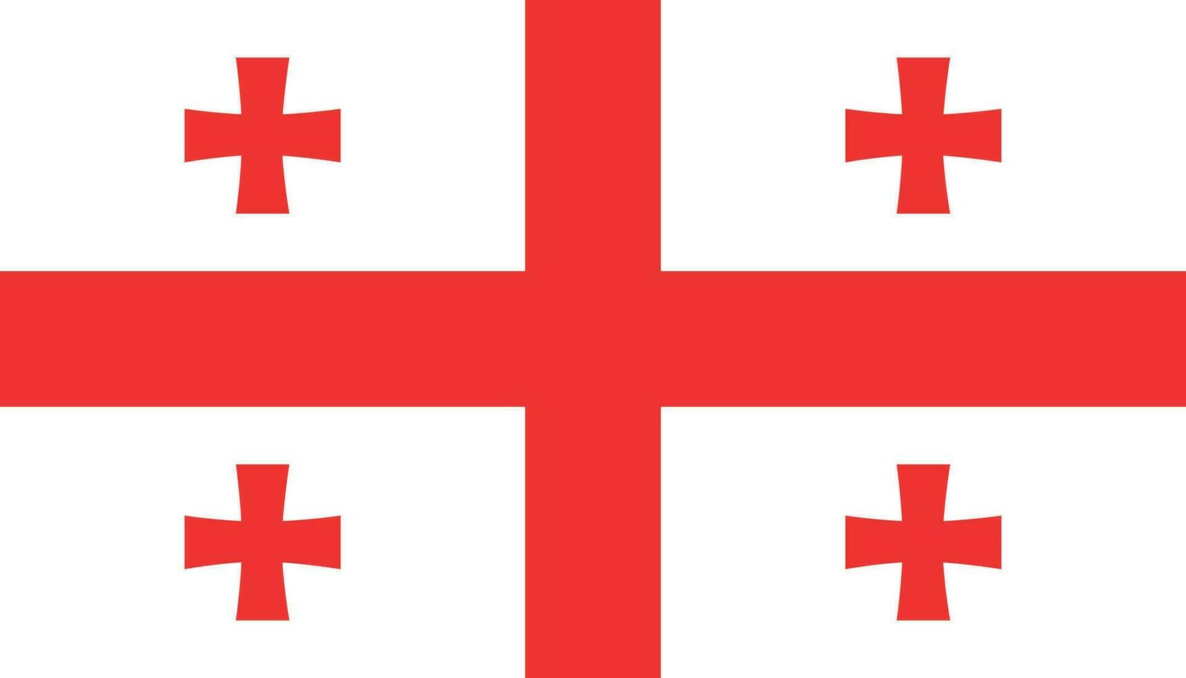 Georgia bandiera icona nel piatto stile. nazionale cartello vettore illustrazione. politica attività commerciale concetto.