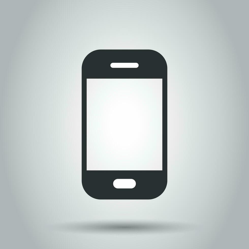 smartphone icona nel piatto stile. Telefono microtelefono vettore illustrazione su bianca sfondo. smartphone attività commerciale concetto.