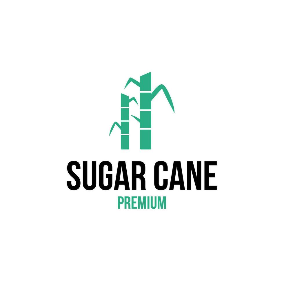 creativo zucchero canna logo design concetto vettore illustrazione simbolo icona