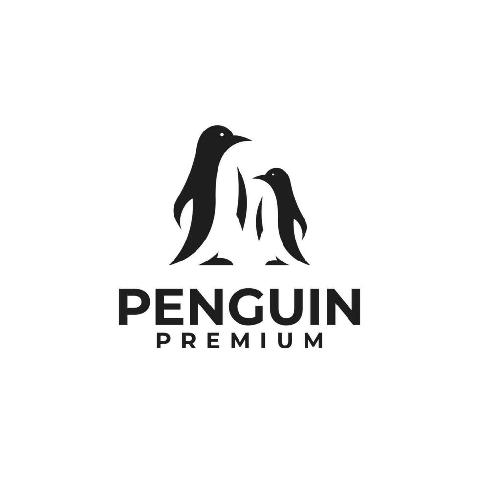 pinguino logo design concetto vettore illustrazione simbolo icona