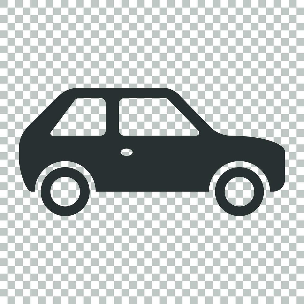 auto icona nel piatto stile. automobile auto vettore illustrazione su isolato sfondo. auto attività commerciale concetto.