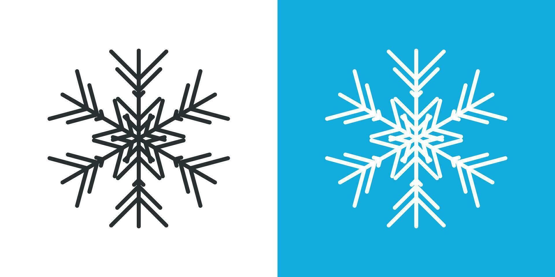 fiocco di neve icona nel piatto stile. neve fiocco inverno vettore illustrazione su isolato sfondo. Natale nevicata ornamento attività commerciale concetto.