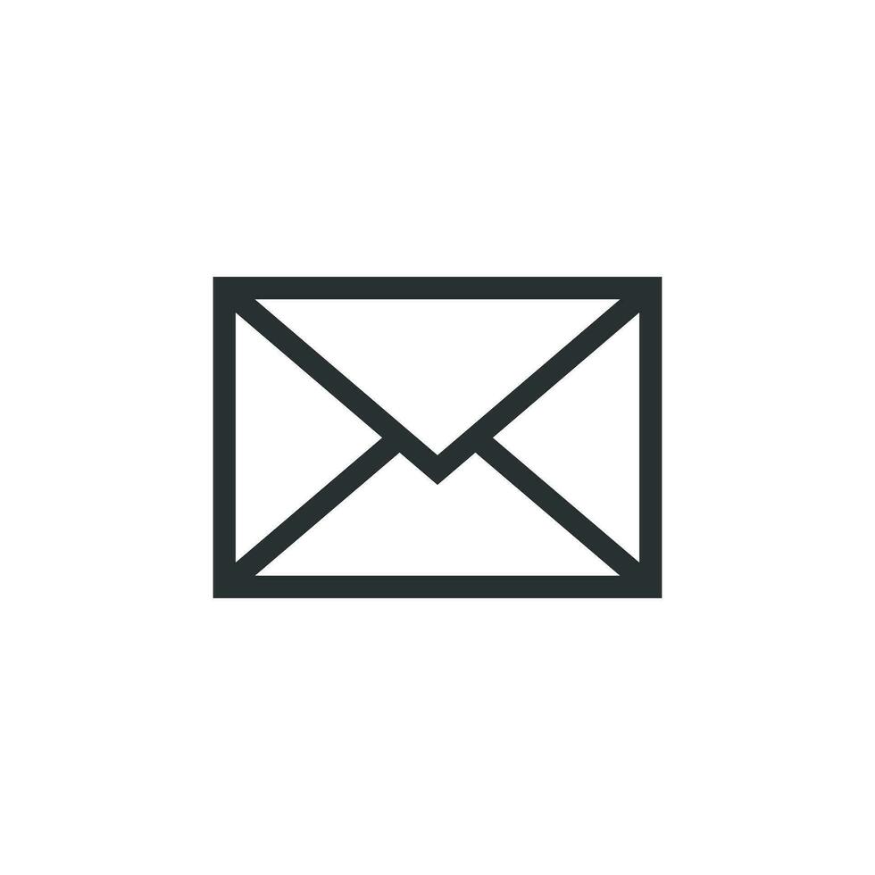 posta Busta icona nel piatto stile. e-mail Messaggio vettore illustrazione su bianca isolato sfondo. cassetta postale e-mail attività commerciale concetto.