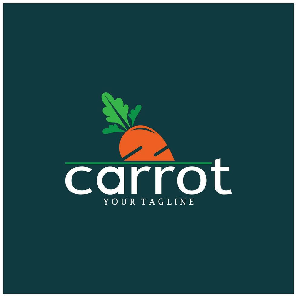 carota illustrazione creativo design carota agricolo Prodotto logo icona, carota elaborazione, vegano cibo, agricoltori mercato, vettore