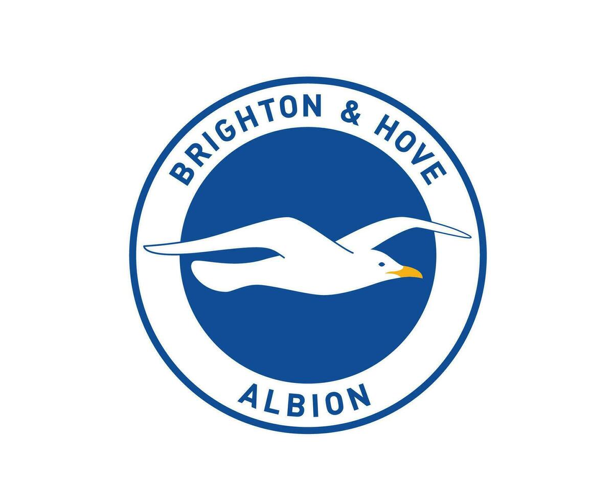 Brighton club logo simbolo premier lega calcio astratto design vettore illustrazione